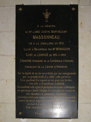Plaque Abb� Massonneau